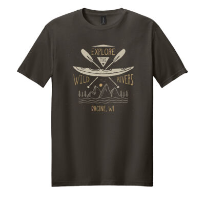 Explore The Wild Rivers - Racine - Racine Merch Softstyle ® T Shirt Thumbnail