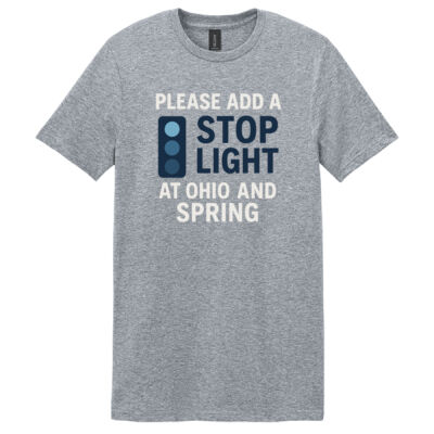 “Please Add a Stoplight at Ohio & Spring” T-Shirt – Funny Racine Wisconsin Tee | Racine Merch Thumbnail