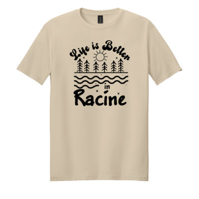 Life Is Better in Racine T-Shirt – Lakefront & Outdoors Design | Racine Wisconsin | Racine Merch Thumbnail