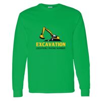 Heavy Cotton 100% Cotton Long Sleeve T Shirt Thumbnail