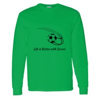 Heavy Cotton 100% Cotton Long Sleeve T Shirt Thumbnail