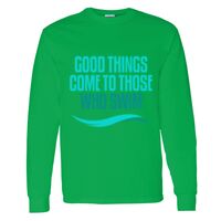 Heavy Cotton 100% Cotton Long Sleeve T Shirt Thumbnail