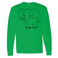 Heavy Cotton 100% Cotton Long Sleeve T Shirt Thumbnail