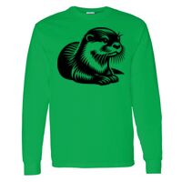 Heavy Cotton 100% Cotton Long Sleeve T Shirt Thumbnail