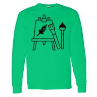 Heavy Cotton 100% Cotton Long Sleeve T Shirt Thumbnail