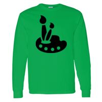 Heavy Cotton 100% Cotton Long Sleeve T Shirt Thumbnail