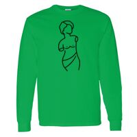 Heavy Cotton 100% Cotton Long Sleeve T Shirt Thumbnail