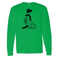 Heavy Cotton 100% Cotton Long Sleeve T Shirt Thumbnail