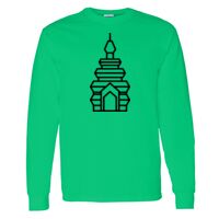 Heavy Cotton 100% Cotton Long Sleeve T Shirt Thumbnail