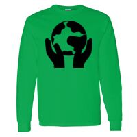 Heavy Cotton 100% Cotton Long Sleeve T Shirt Thumbnail