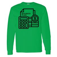 Heavy Cotton 100% Cotton Long Sleeve T Shirt Thumbnail