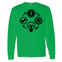 Heavy Cotton 100% Cotton Long Sleeve T Shirt Thumbnail
