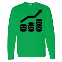 Heavy Cotton 100% Cotton Long Sleeve T Shirt Thumbnail