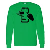 Heavy Cotton 100% Cotton Long Sleeve T Shirt Thumbnail