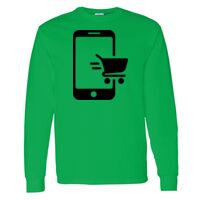 Heavy Cotton 100% Cotton Long Sleeve T Shirt Thumbnail