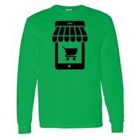 Heavy Cotton 100% Cotton Long Sleeve T Shirt Thumbnail