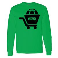 Heavy Cotton 100% Cotton Long Sleeve T Shirt Thumbnail