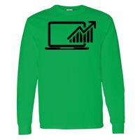 Heavy Cotton 100% Cotton Long Sleeve T Shirt Thumbnail