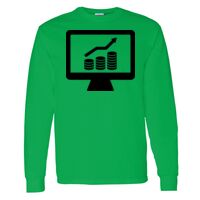 Heavy Cotton 100% Cotton Long Sleeve T Shirt Thumbnail