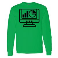 Heavy Cotton 100% Cotton Long Sleeve T Shirt Thumbnail
