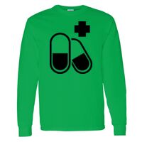 Heavy Cotton 100% Cotton Long Sleeve T Shirt Thumbnail