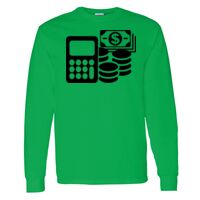 Heavy Cotton 100% Cotton Long Sleeve T Shirt Thumbnail