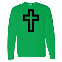 Heavy Cotton 100% Cotton Long Sleeve T Shirt Thumbnail
