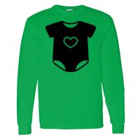 Heavy Cotton 100% Cotton Long Sleeve T Shirt Thumbnail
