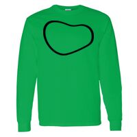 Heavy Cotton 100% Cotton Long Sleeve T Shirt Thumbnail