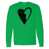 Heavy Cotton 100% Cotton Long Sleeve T Shirt Thumbnail