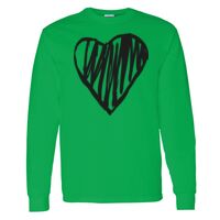 Heavy Cotton 100% Cotton Long Sleeve T Shirt Thumbnail