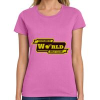 Ladies Heavy Cotton 100% Cotton T Shirt Thumbnail