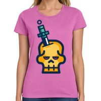 Ladies Heavy Cotton 100% Cotton T Shirt Thumbnail