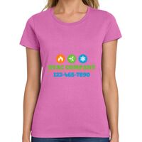 Ladies Heavy Cotton 100% Cotton T Shirt Thumbnail