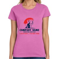 Ladies Heavy Cotton 100% Cotton T Shirt Thumbnail