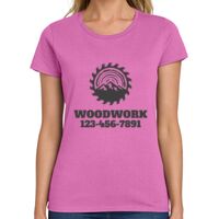 Ladies Heavy Cotton 100% Cotton T Shirt Thumbnail