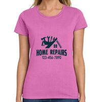 Ladies Heavy Cotton 100% Cotton T Shirt Thumbnail