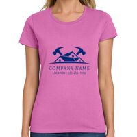 Ladies Heavy Cotton 100% Cotton T Shirt Thumbnail