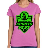 Ladies Heavy Cotton 100% Cotton T Shirt Thumbnail