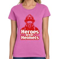 Ladies Heavy Cotton 100% Cotton T Shirt Thumbnail