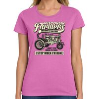 Ladies Heavy Cotton 100% Cotton T Shirt Thumbnail