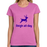 Ladies Heavy Cotton 100% Cotton T Shirt Thumbnail