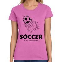 Ladies Heavy Cotton 100% Cotton T Shirt Thumbnail