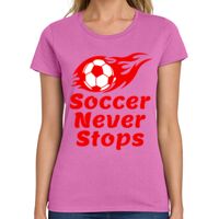 Ladies Heavy Cotton 100% Cotton T Shirt Thumbnail