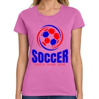 Ladies Heavy Cotton 100% Cotton T Shirt Thumbnail