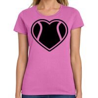 Ladies Heavy Cotton 100% Cotton T Shirt Thumbnail