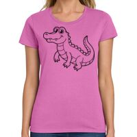 Ladies Heavy Cotton 100% Cotton T Shirt Thumbnail