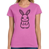 Ladies Heavy Cotton 100% Cotton T Shirt Thumbnail