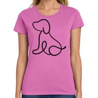 Ladies Heavy Cotton 100% Cotton T Shirt Thumbnail