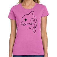 Ladies Heavy Cotton 100% Cotton T Shirt Thumbnail